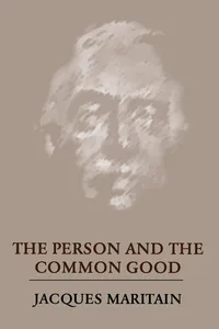 The Person and the Common Good_cover