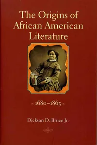 The Origins of African American Literature, 1680-1865_cover