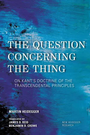 The Question Concerning the Thing
