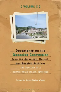 Documents on the Genocide Convention from the American, British, and Russian Archives_cover