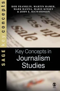 Key Concepts in Journalism Studies_cover