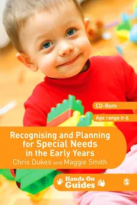 Recognising and Planning for Special Needs in the Early Years_cover