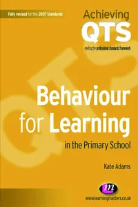 Behaviour for Learning in the Primary School_cover