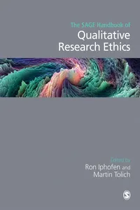 The SAGE Handbook of Qualitative Research Ethics_cover