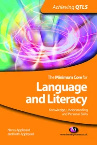 The Minimum Core for Language and Literacy: Knowledge, Understanding and Personal Skills_cover