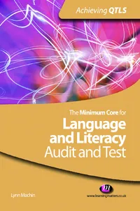 The Minimum Core for Language and Literacy: Audit and Test_cover