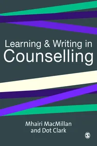 Learning and Writing in Counselling_cover