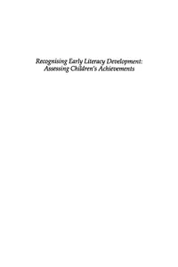 Recognising Early Literacy Development_cover