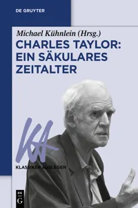 Charles Taylor: Ein säkulares Zeitalter_cover