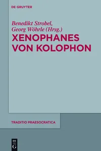 Xenophanes von Kolophon_cover