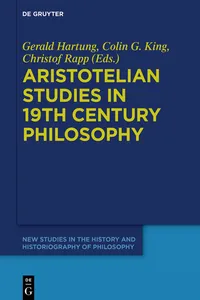 Aristotelian Studies in 19th Century Philosophy_cover