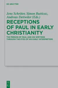 Receptions of Paul in Early Christianity_cover