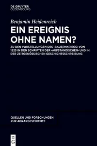 Ein Ereignis ohne Namen?_cover