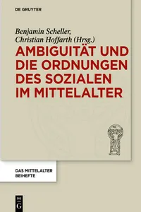 Ambiguität und die Ordnungen des Sozialen im Mittelalter_cover