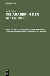 Weitere Neufunde – Nordafrika bis zur Einwanderung der Wandalen – Du Nuwas_cover