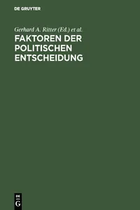 Faktoren der politischen Entscheidung_cover