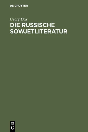 Die russische Sowjetliteratur