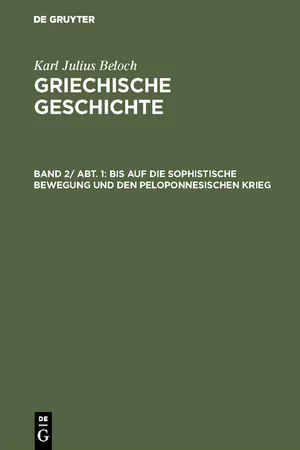 Bis auf die sophistische Bewegung und den peloponnesischen Krieg