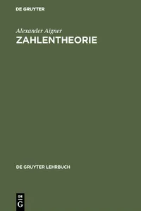 Zahlentheorie_cover