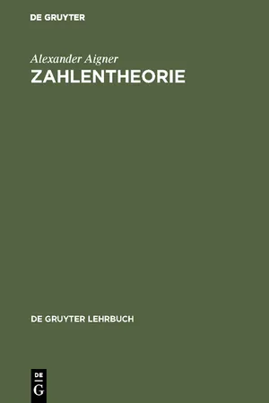 Zahlentheorie