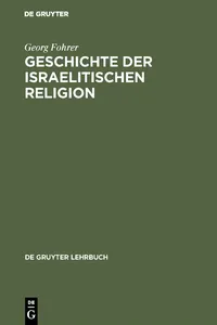 Geschichte der israelitischen Religion_cover