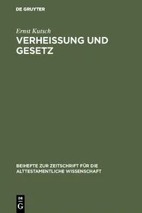 Verheißung und Gesetz_cover