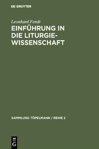 Einführung in die Liturgiewissenschaft_cover