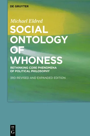 Social Ontology of Whoness