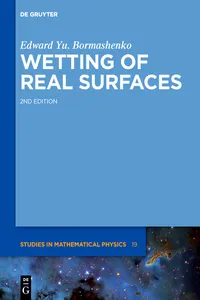 Wetting of Real Surfaces_cover