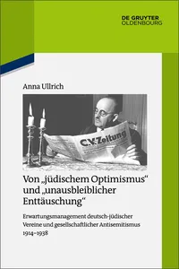 Von "jüdischem Optimismus" und "unausbleiblicher Enttäuschung"_cover