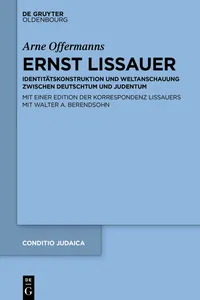 Ernst Lissauer_cover