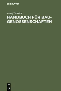 Handbuch für Baugenossenschaften_cover