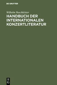 Handbuch der internationalen Konzertliteratur_cover