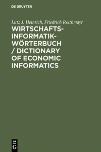 Wirtschaftsinformatik-Wörterbuch / Dictionary of Economic Informatics_cover
