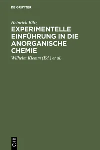 Experimentelle Einführung in die anorganische Chemie_cover