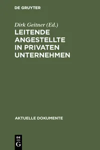 Leitende Angestellte in privaten Unternehmen_cover