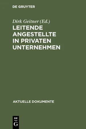 Leitende Angestellte in privaten Unternehmen