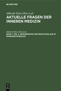 Veränderung der Reaktionslage im Krankheitsverlauf_cover