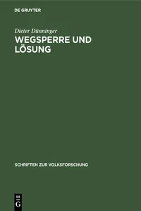 Wegsperre und Lösung_cover