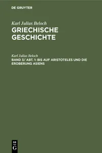 Bis auf Aristoteles und die Eroberung Asiens_cover