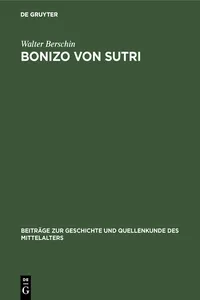 Bonizo von Sutri_cover