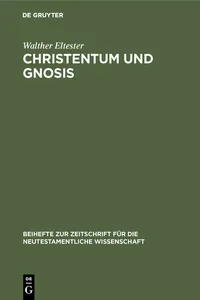 Christentum und Gnosis_cover