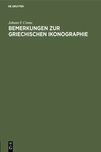 Bemerkungen zur griechischen Ikonographie_cover