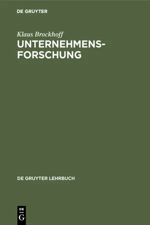 Unternehmensforschung