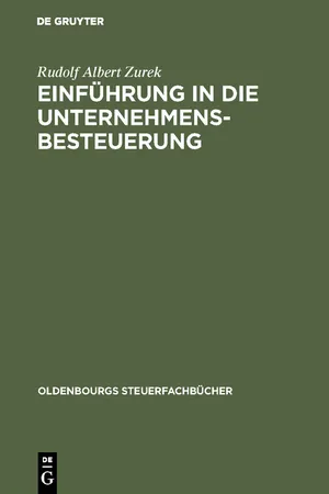 Einführung in die Unternehmensbesteuerung