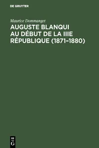 Auguste Blanqui au début de la IIIe République_cover