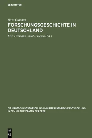 Forschungsgeschichte in Deutschland