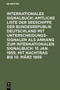 15 Jan. 1959, mit Nachtrag bis 10. März 1959_cover