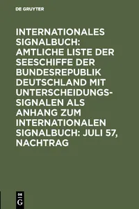 Juli 57, Nachtrag_cover