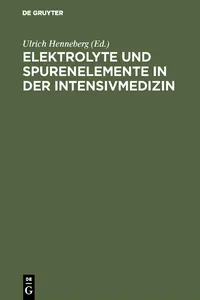 Elektrolyte und Spurenelemente in der Intensivmedizin_cover